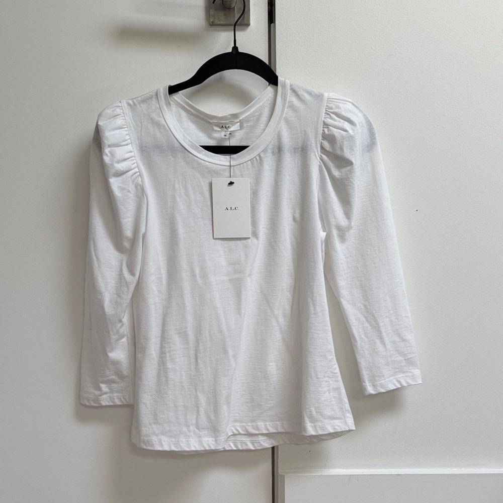 A.L.C. Kids Classic White Long Sleeve Tee